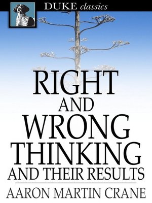 cover image of Right And Wrong Thinking and Their Results